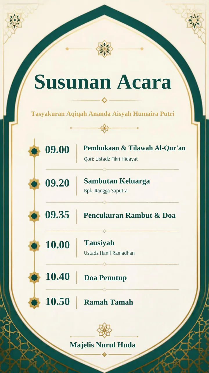18 Template Canva Undangan Islami – preview vertikal 1