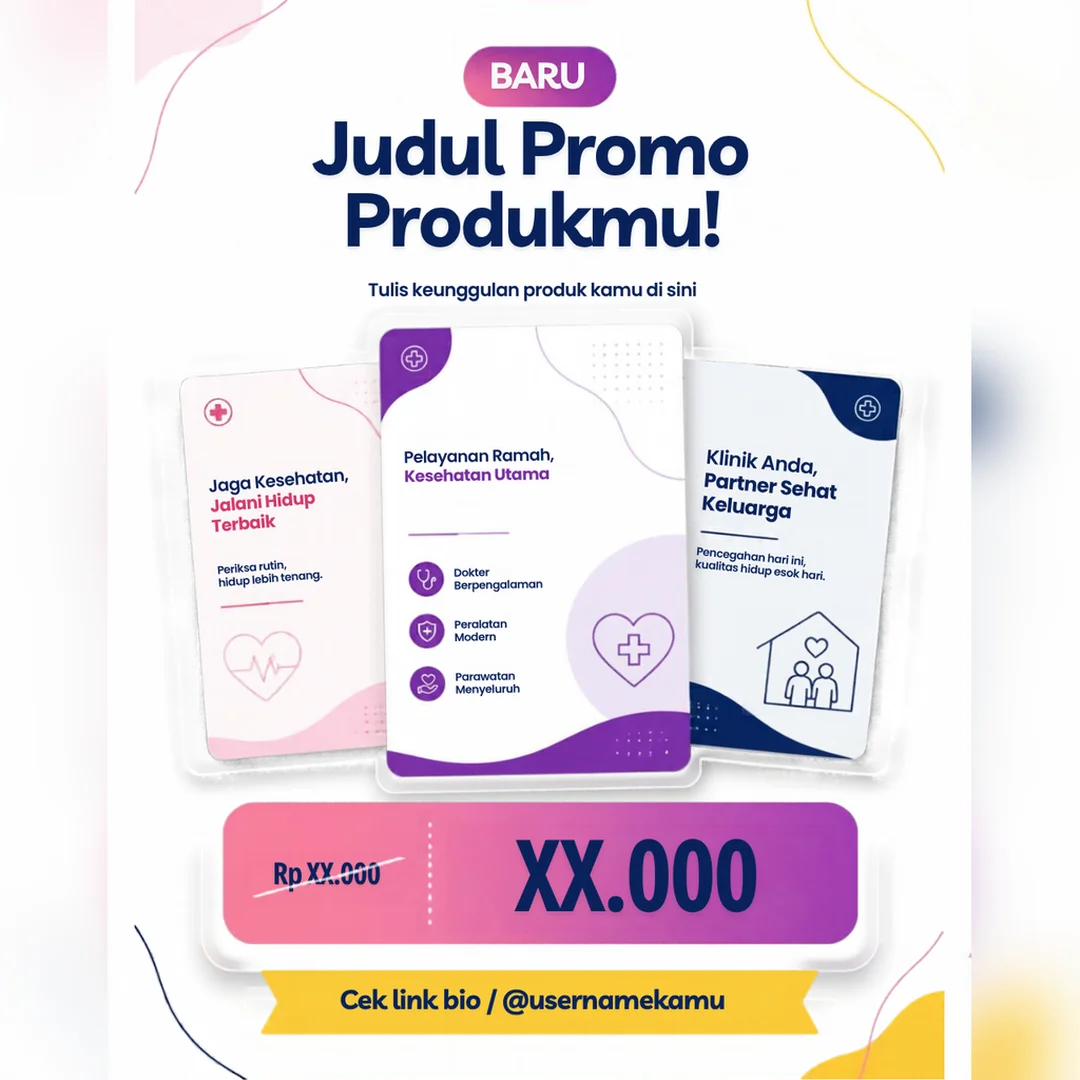Free Template Promo IG Klinik & Kesehatan